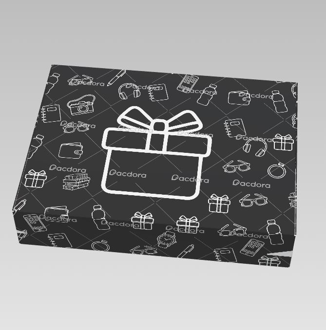 10x7.5x2 black gift mt box